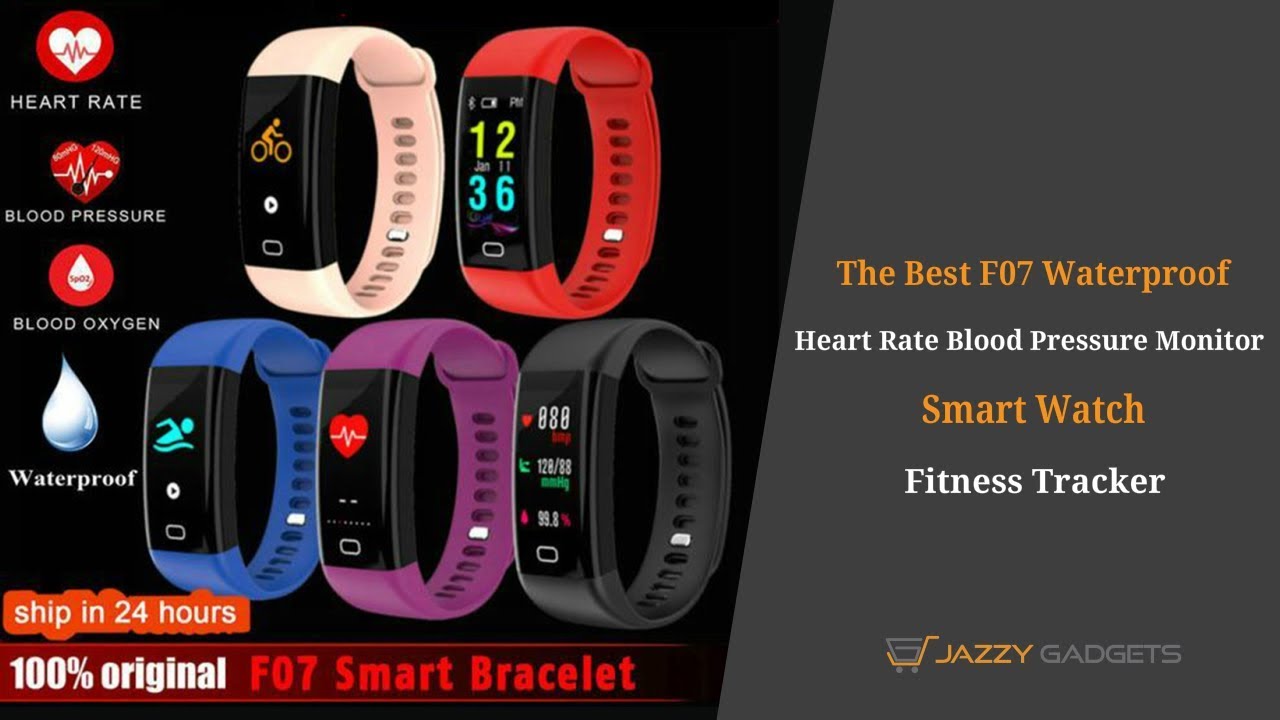 Fitness Tracker Smart Bracelet Waterproof Bluetooth With Heart Rate