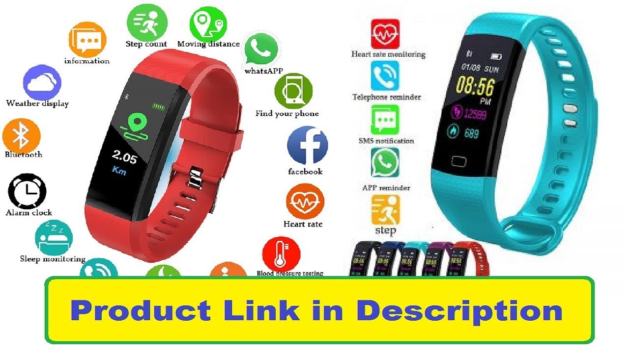 Smart Watch That Monitor Blood Pressure And Fitness Tracker Wearable