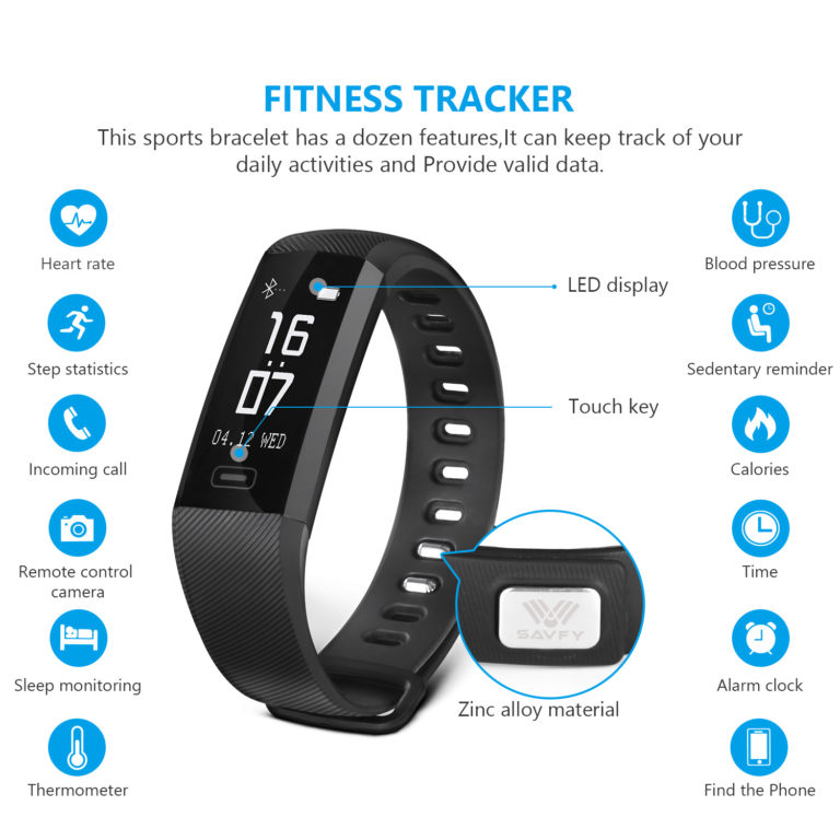 Savfy Fitness Tracker Instructions Wearable Fitness Trackers