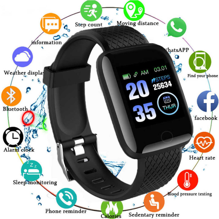 Fitness Tracker Bracelet With Heart Rate Monitor Wearable Fitness