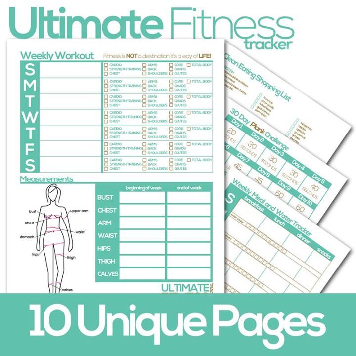 Ultimate Fitness Tracker Printable Free Wearable Fitness Trackers