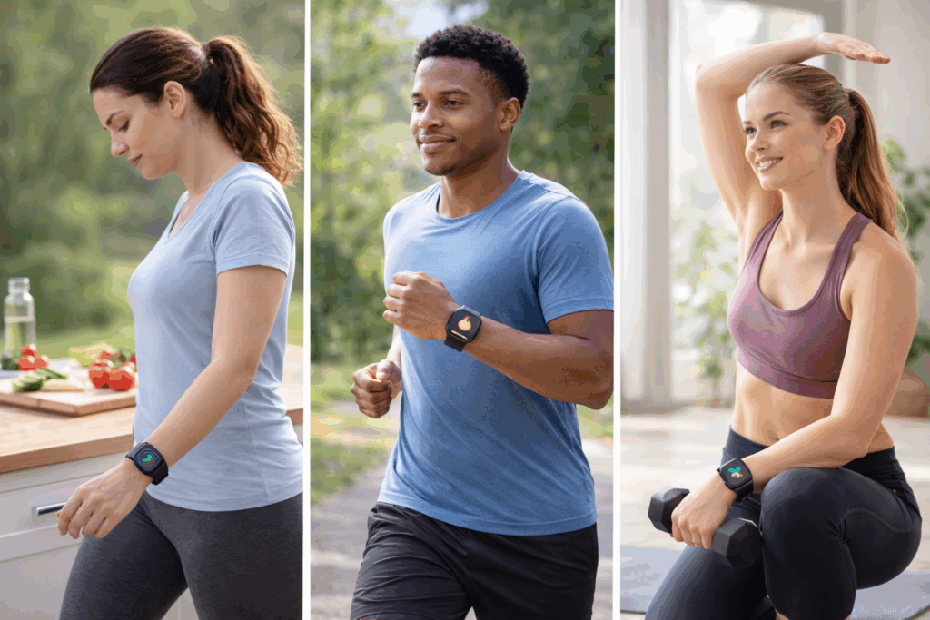 Staying active with fitness trackers